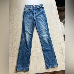 MOTHER Blue Straight Leg Jeans Classic Style
